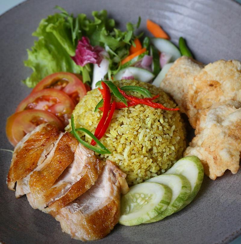 Nasi Kuning with Chicken