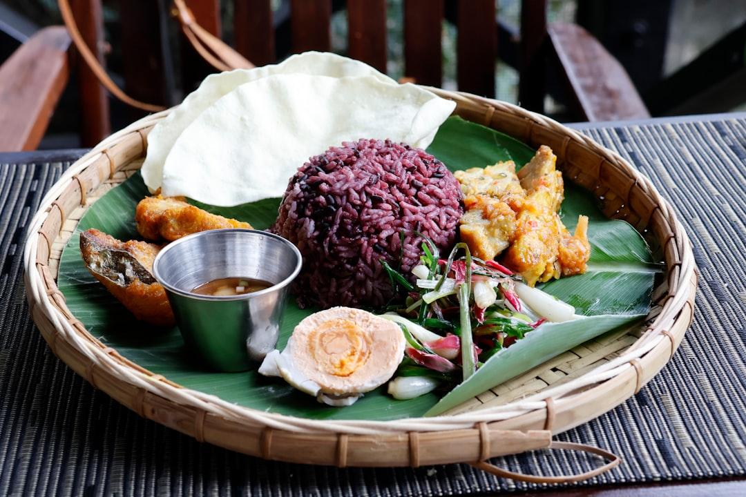 30-Min Nasi Lemak with Crispy Chicken & Eggs