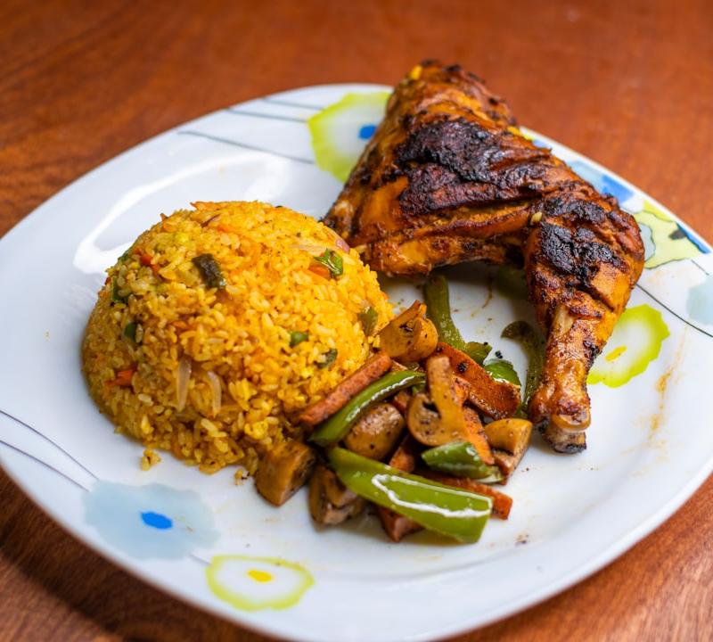 Nigerian Fried Rice with Chicken