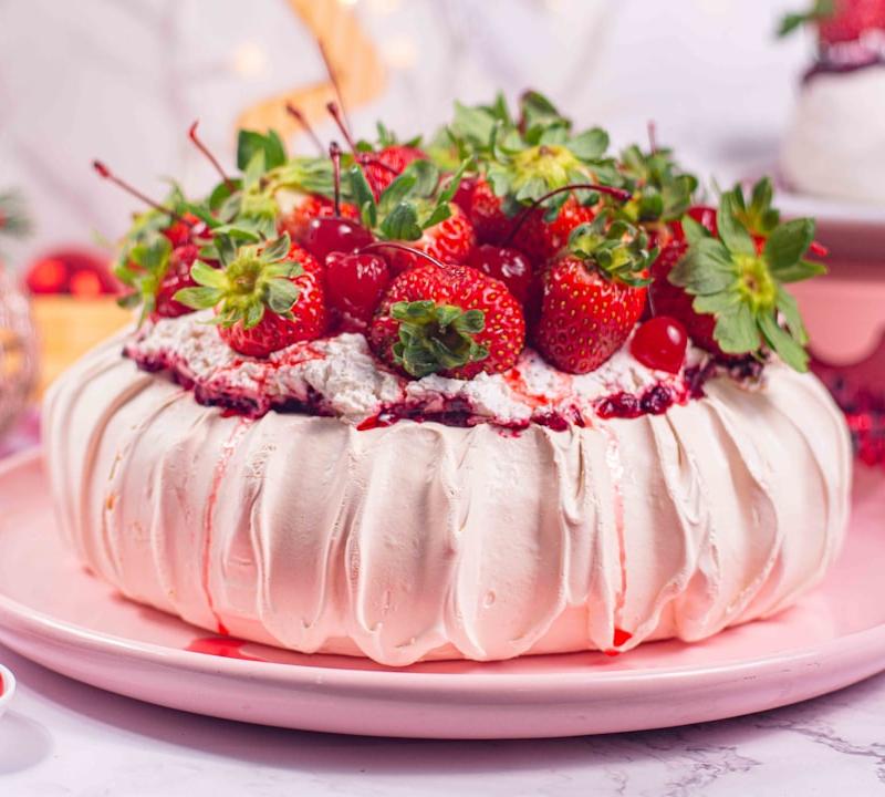 No-Bake Berry Pavlova Nests