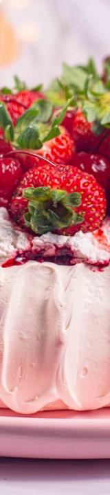 No-Bake Berry Pavlova Nests