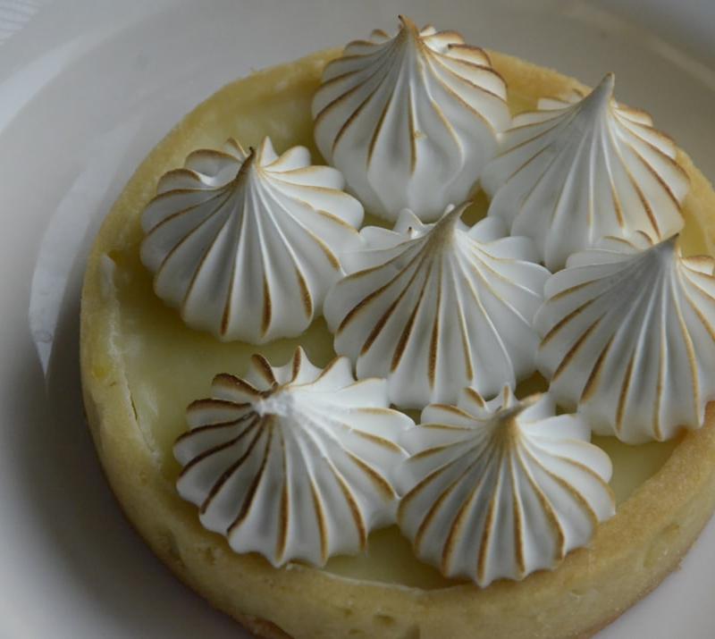 No-Bake Lemon Curd Tart with Torched Meringue