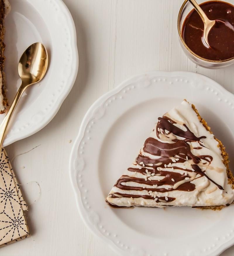 No-Bake Marble Cheesecake