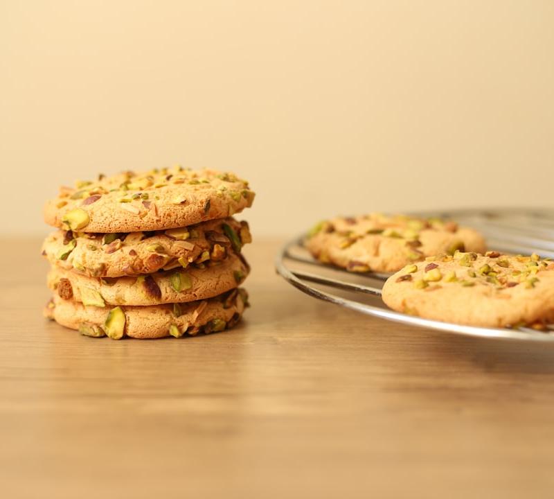 No-Bake Pistachio Rosewater Cookies