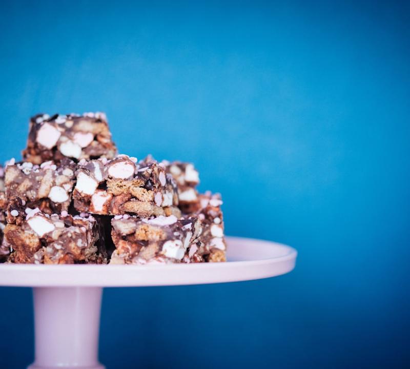 No-Bake Rocky Road Fudge