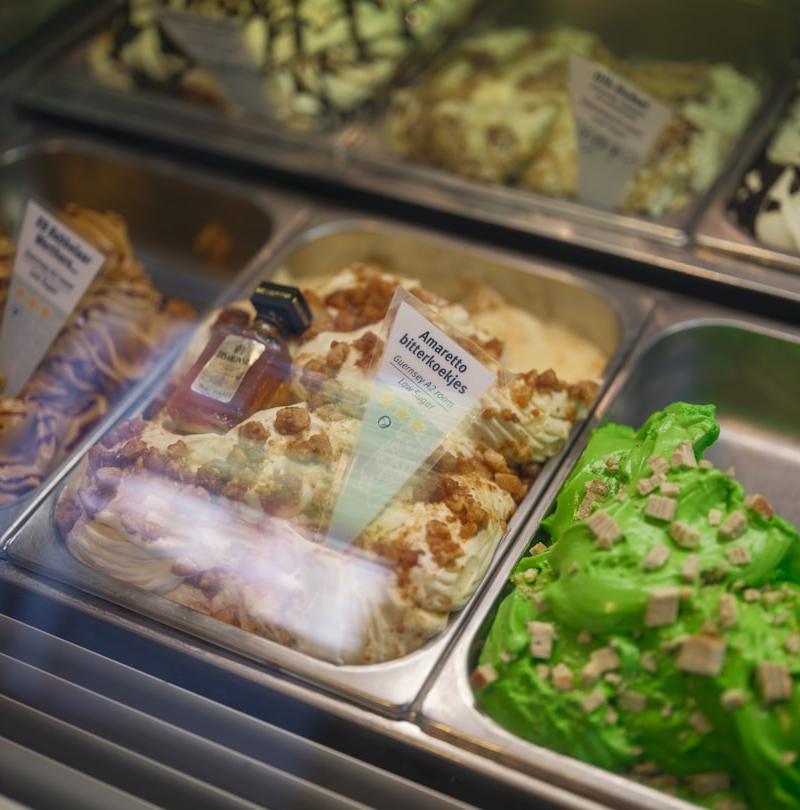 No-Churn Pistachio & Chocolate Gelato