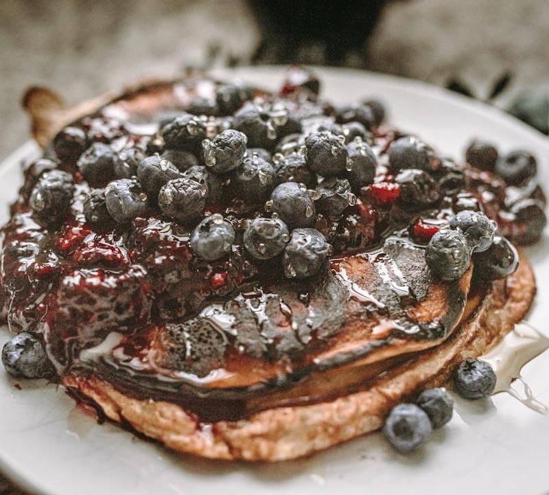 Oat Flour Protein Pancakes