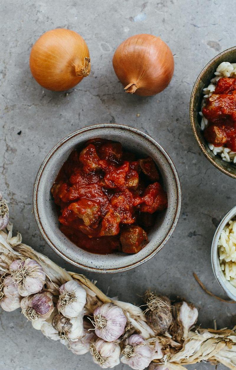 Ofada Rice & Tomato Stew