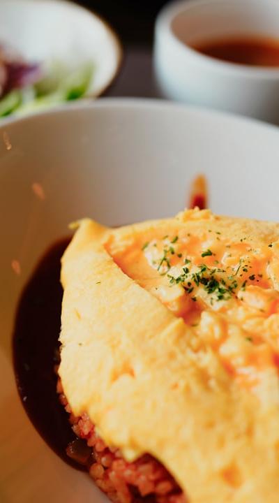 Omurice: Japanese Chicken Fried Rice Omelette