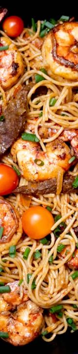 One-Pan Jollof Chicken Spaghetti
