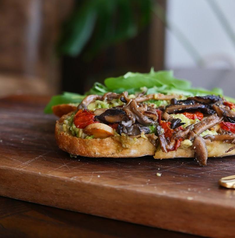 Open-Face Mushroom Toast