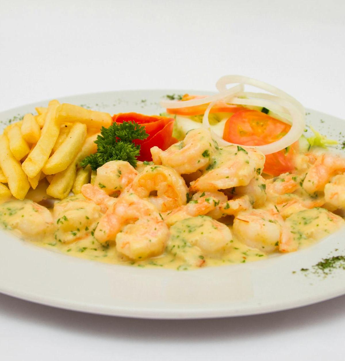 Ouzo Shrimp with Tomato & Feta