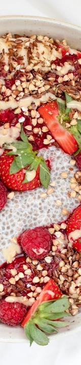 Overnight Chia Pudding with Berries