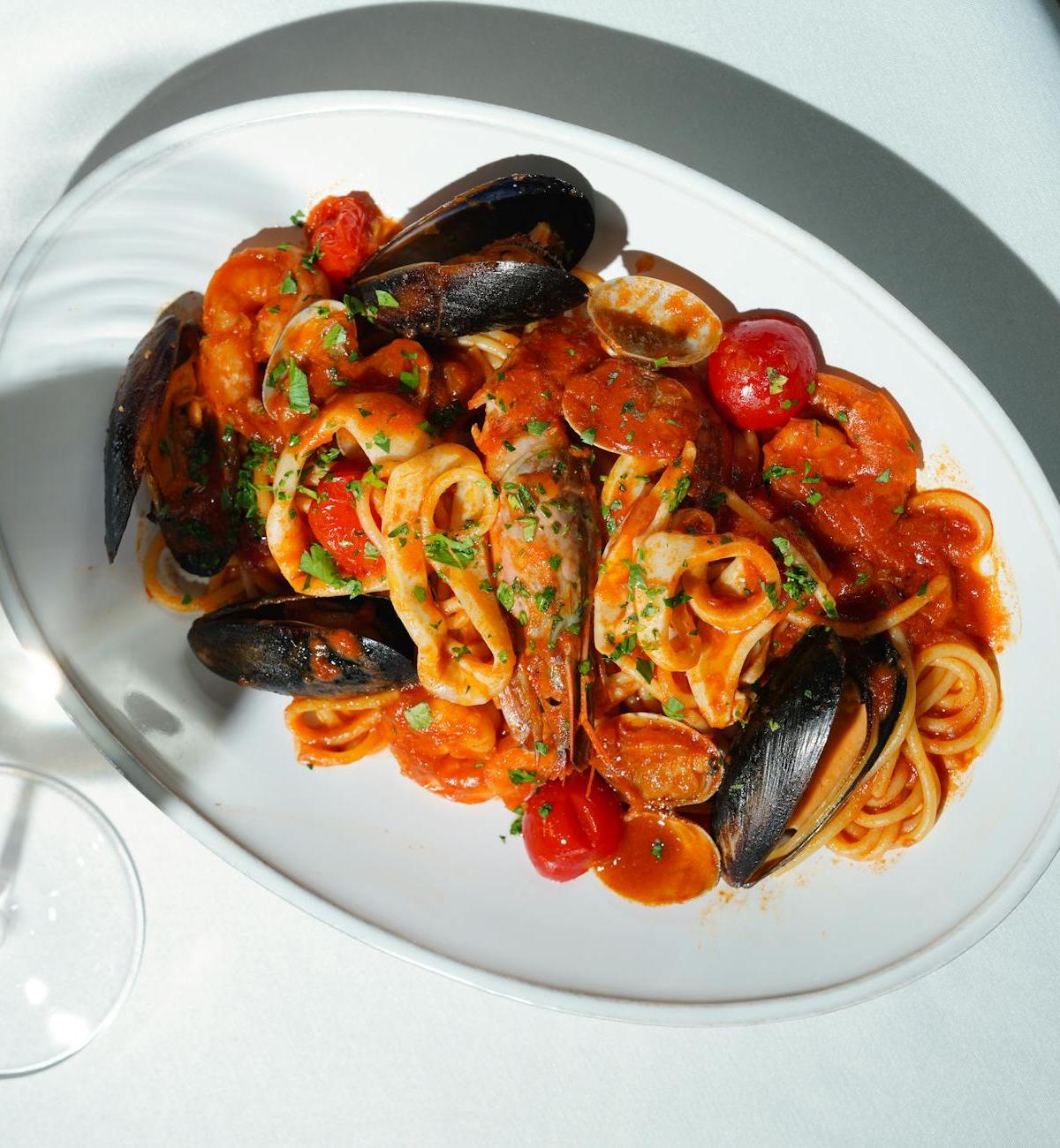 Paccheri with Seafood