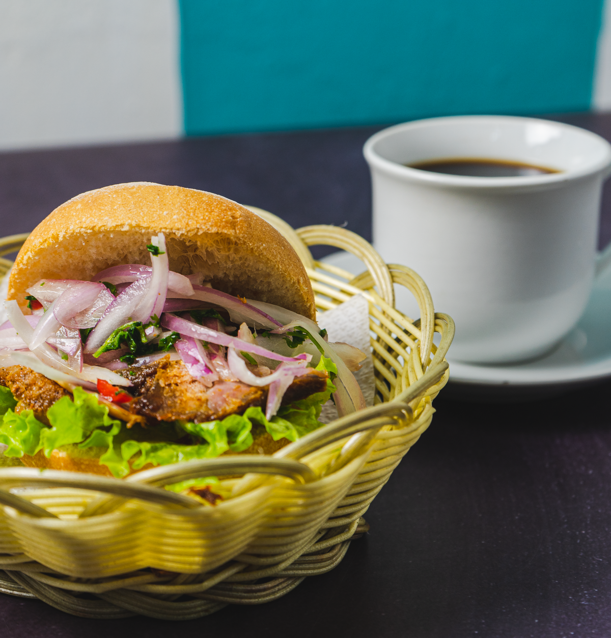 Pan con Chicharrón (Peruvian Pork Belly Sandwich)