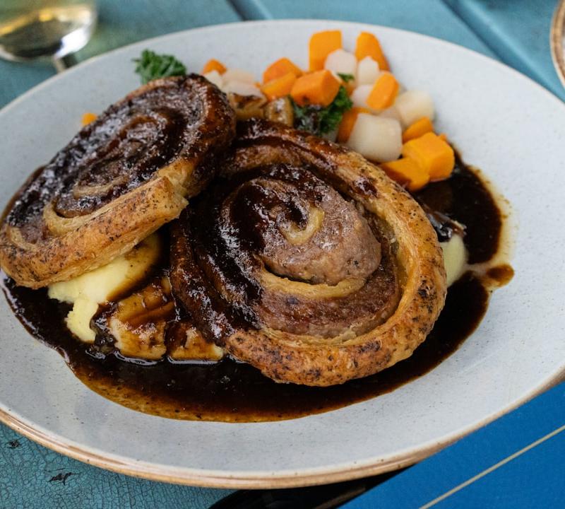Pan-Fried Cumberland Sausage with Onion Gravy