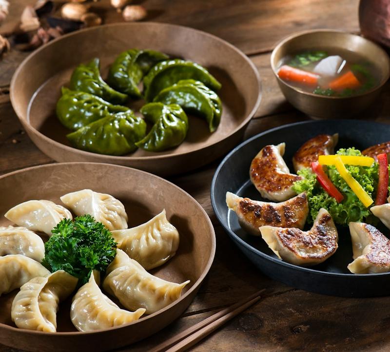 Pan-Fried Mandu with Quick Broth