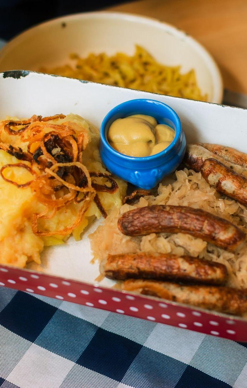Pan-Roasted Kasseler with Mustard Sauerkraut