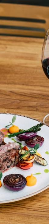 Pan-Seared Beef Roulade with Grilled Veg