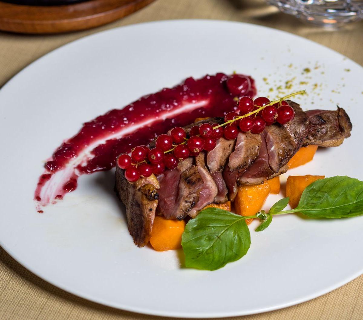 Pan-Seared Duck with Berry-Cajun Glaze