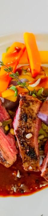 Pan-Seared Duck Breast with Cherry Gastrique