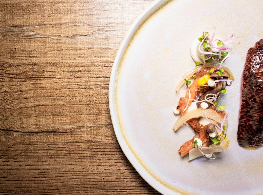Pan-Seared Duck Breast with Pickled Onions & Mushroom Puree