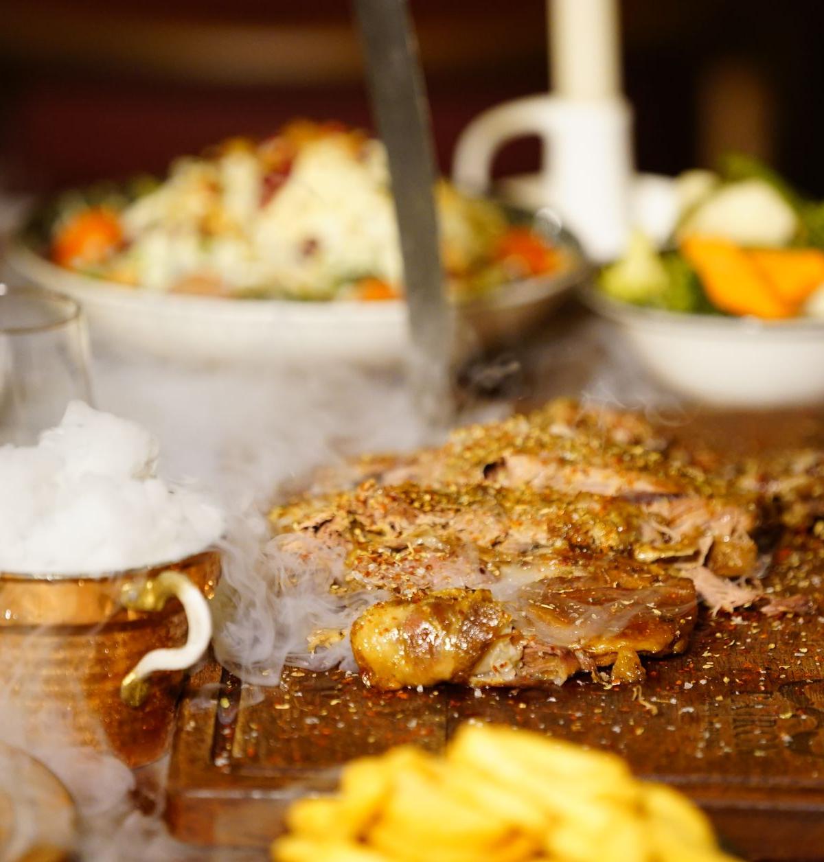 Pan-Seared Lamb Mechoui with Crispy Fries & Couscous