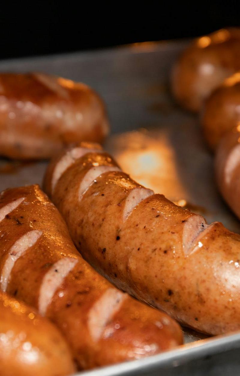 Pan-Seared Polish White Sausage