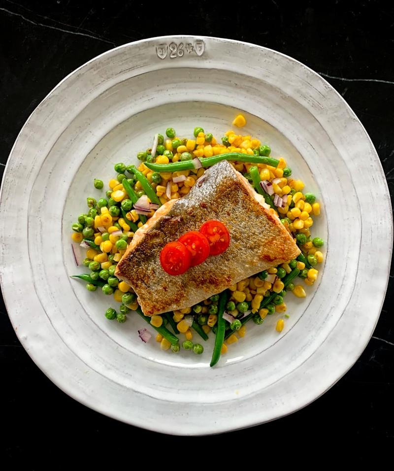 Pan-Seared Salmon with Salsa Verde