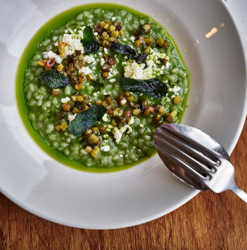 Pea and Mint Risotto