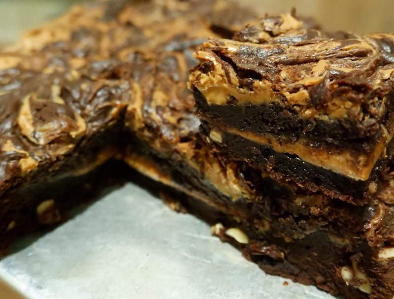 Peanut Butter Swirl Brownies