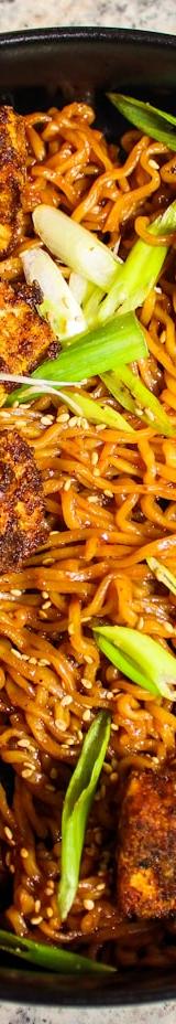 15-Min Peanut Tofu Noodle Bowl