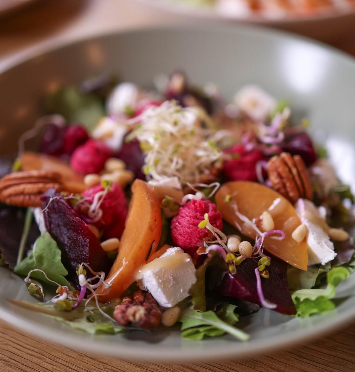 Pecan Crusted Goat Cheese Salad