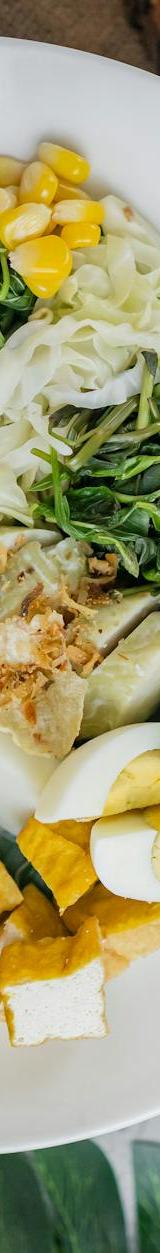 Pecel Feast Bowl—Veg, Fried Chicken & Peanut Sauce
