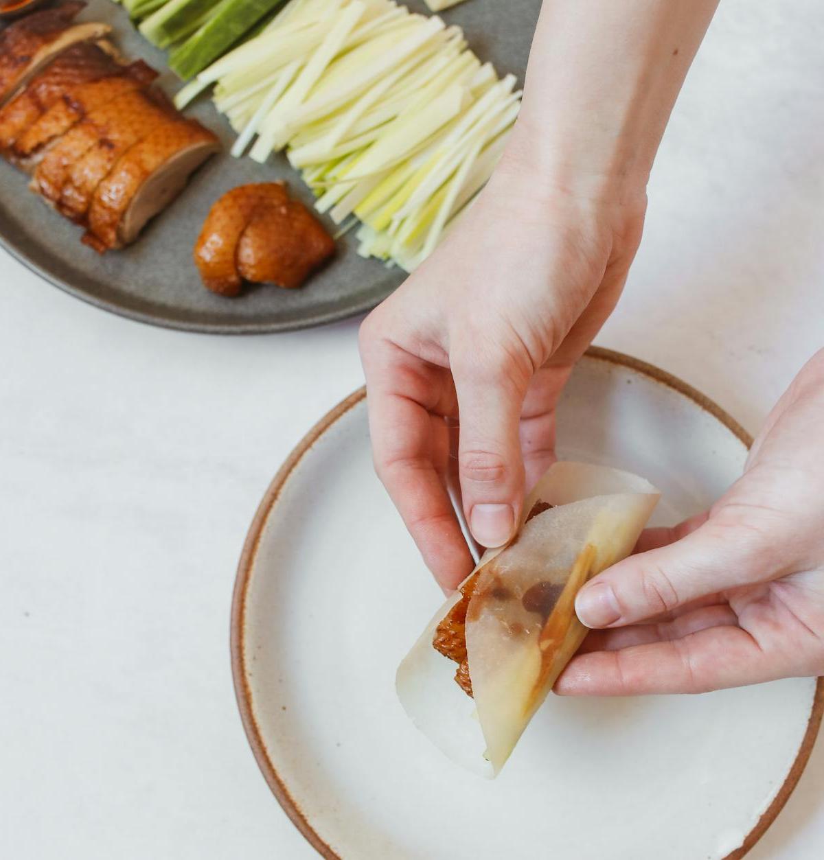 Peking Duck Pancake Wraps