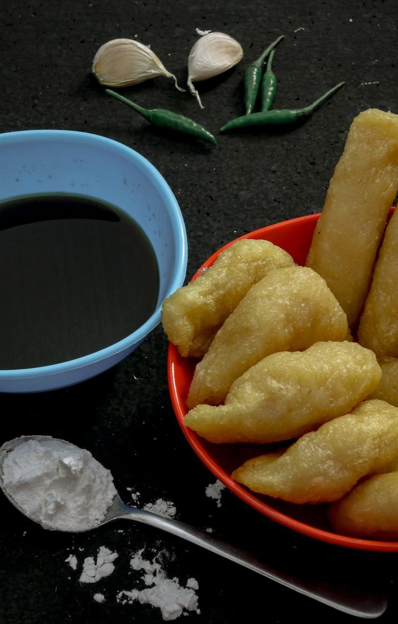 20-Min Pempek: Crispy Fish Cakes in Tangy Broth
