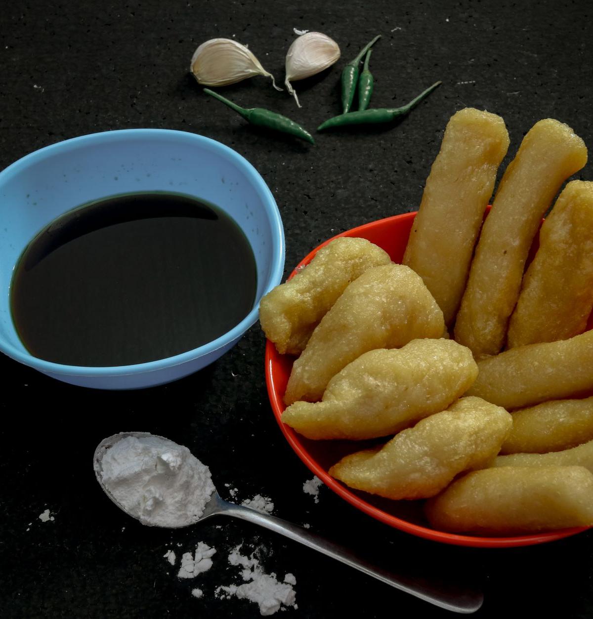 20-Min Pempek: Crispy Fish Cakes in Tangy Broth