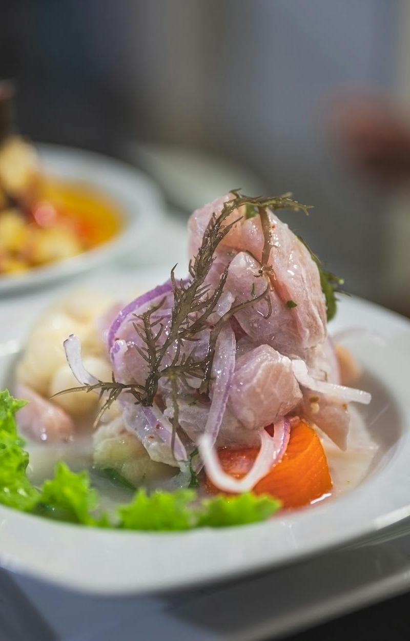 Classic Peruvian Ceviche with Choclo & Sweet Potato