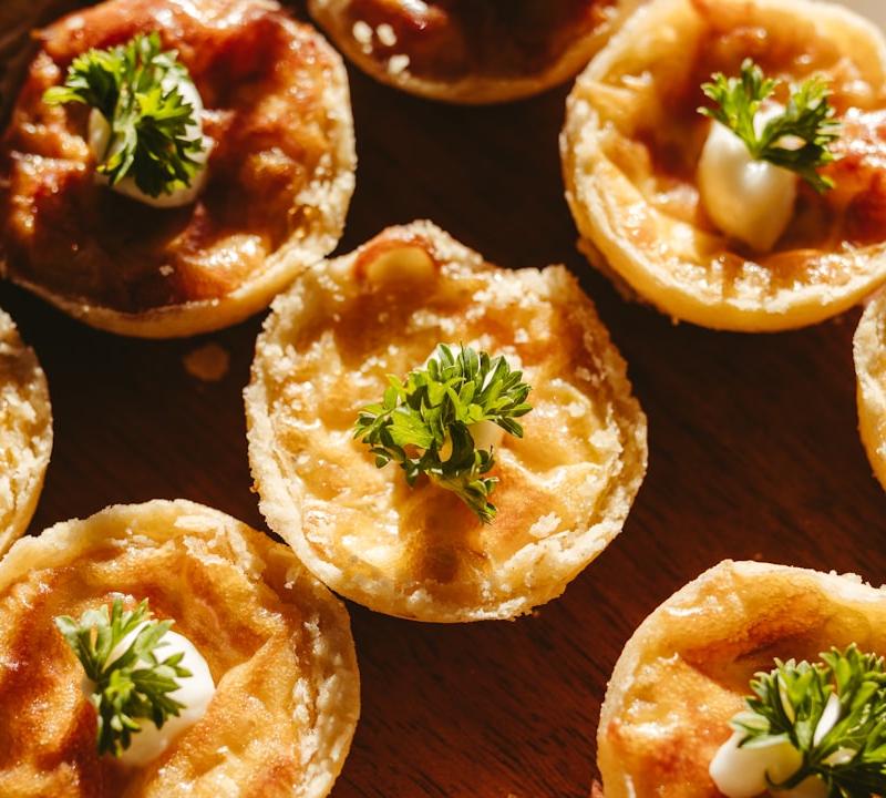 Crispy Phyllo Cups with Herbed Ricotta