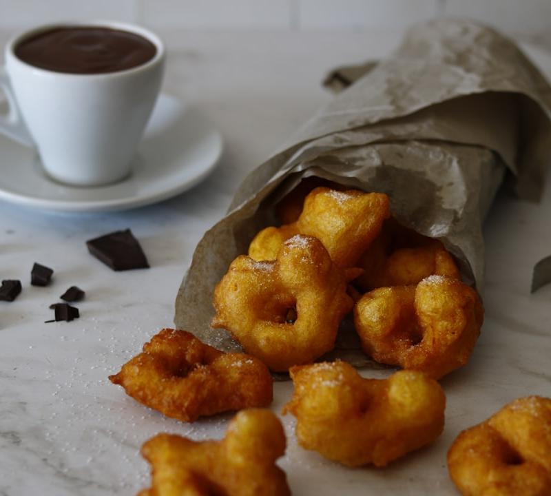Picarones con Chancaca