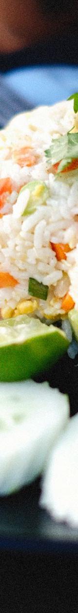 Pineapple Fried Rice with Cucumber & Lime