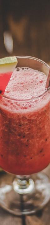 Pink Watermelon Juice with Mint & Apple