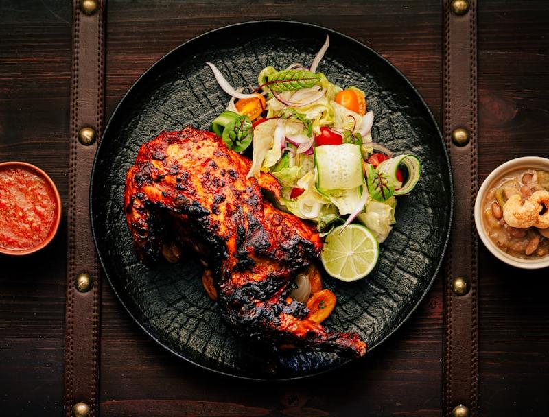 20-Min Piri Piri Chicken with Beans & Salad