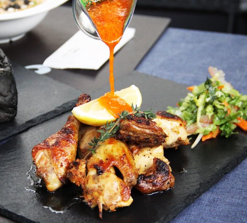 25-Min Piri Piri Chicken with Lemon & Salad
