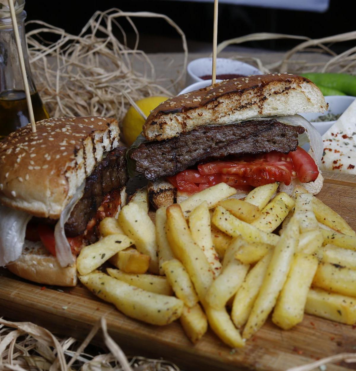 Balkan Grilled Beef Burger