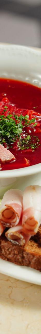 Polish Beet Soup with Sour Cream & Rye