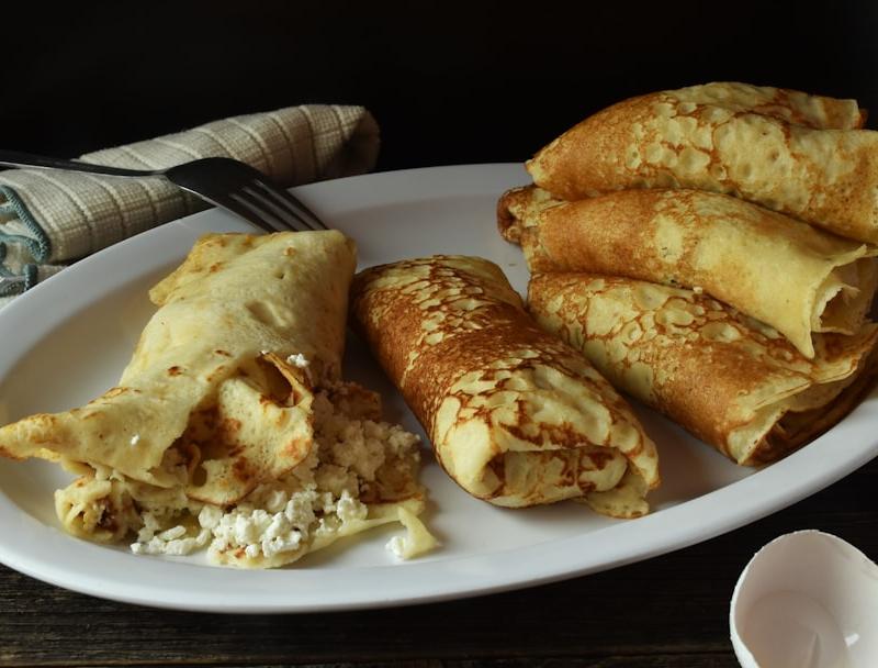 Polish Cheese & Potato Naleśniki