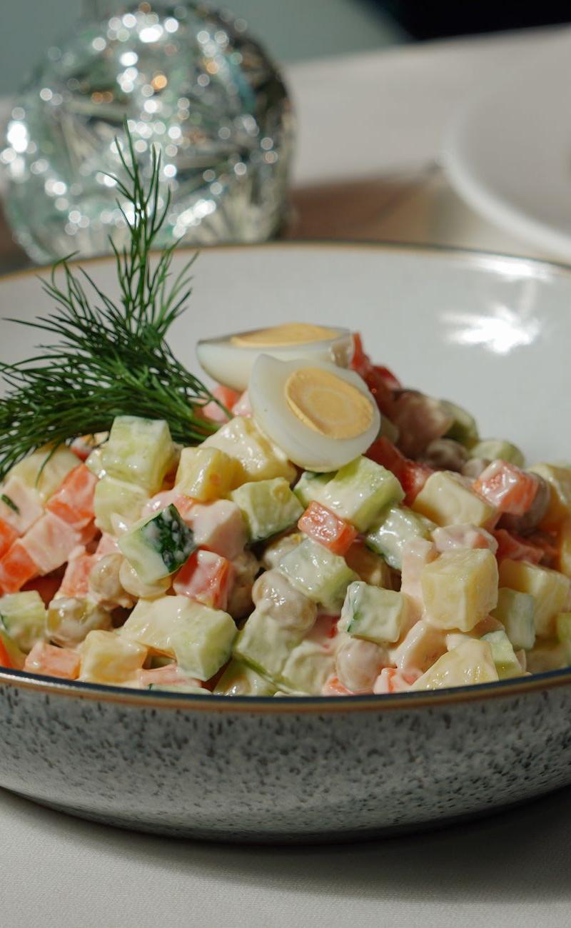 Polish Pickle & Beet Salad with Smoked Salmon