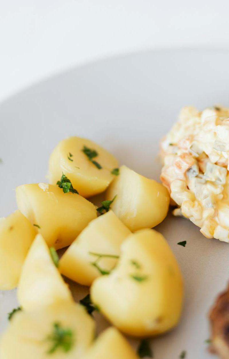 Polish Pickle Salad with Potatoes & Kotlet