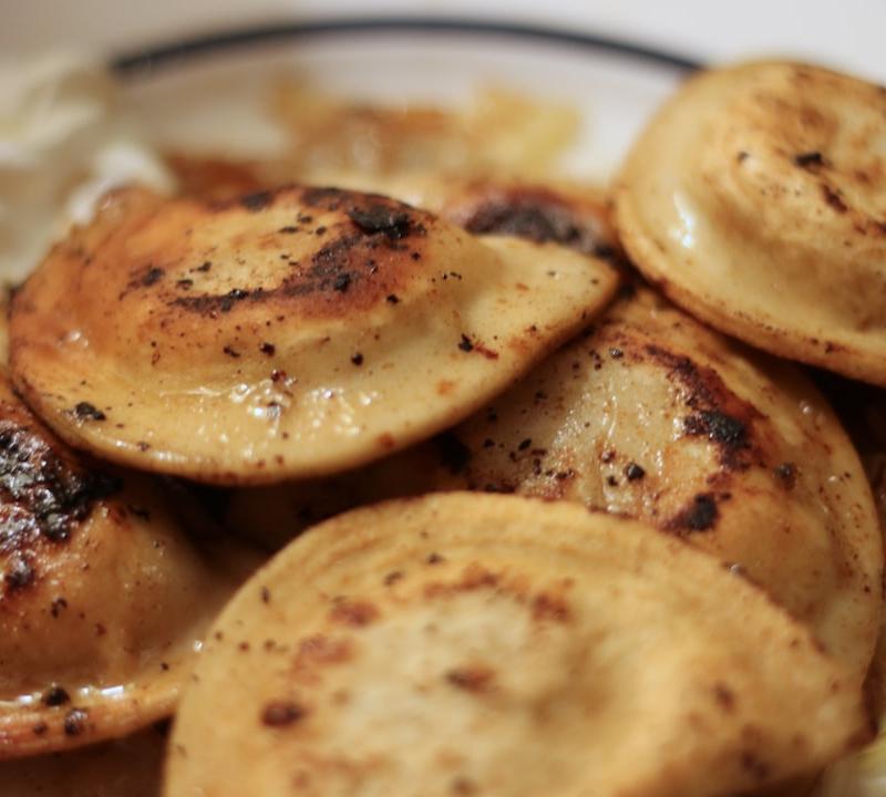 Polish Pierogi with Cabbage and Mushrooms